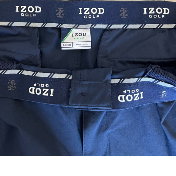 NWT Izod Big & Tall SwingFlex Straight Fit Golf Pant, Navy, 40"W x 30"L - Picture 4 of 15